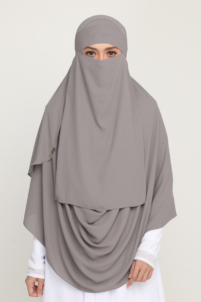Niqab Terry Grey