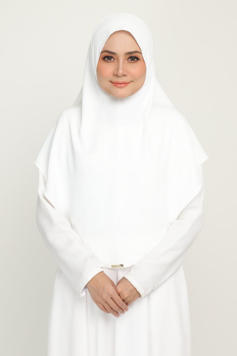 Shawl Ummi White Cotton