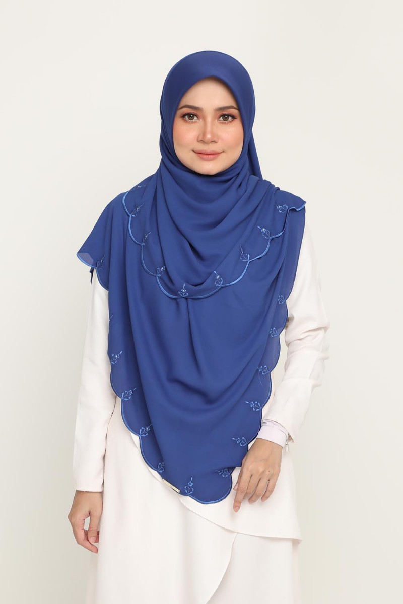 Instant Bawal Sulam Admiral Blue