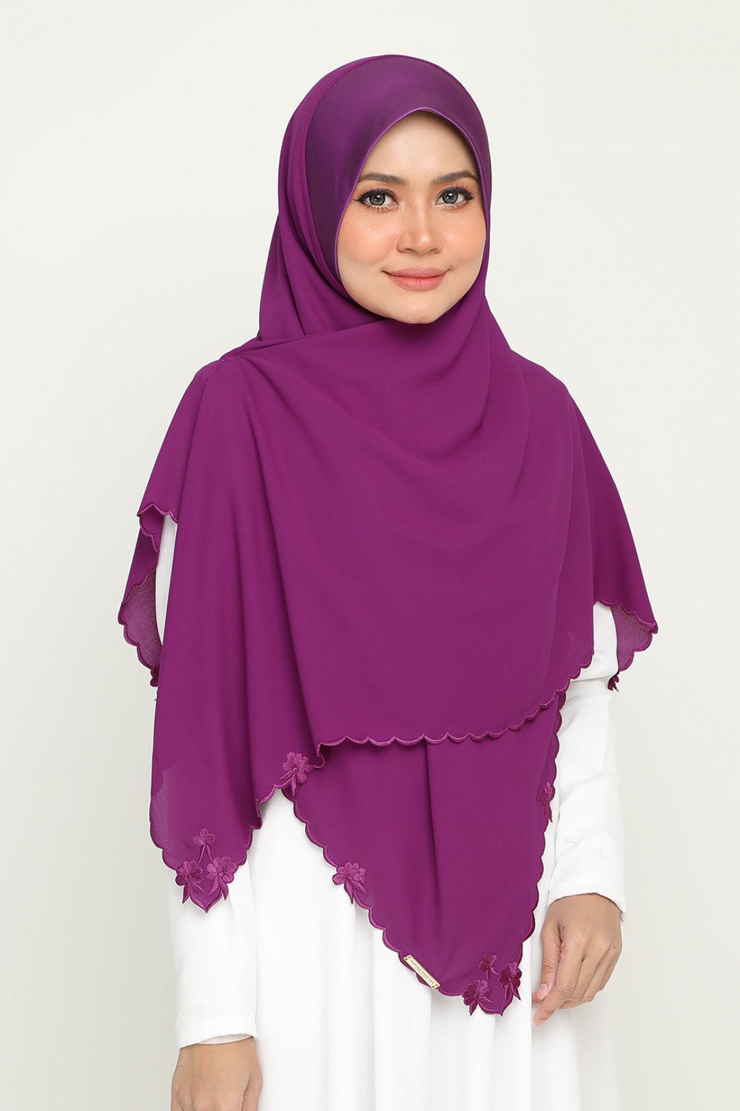 Instant Bawal Sulam Bold Plum