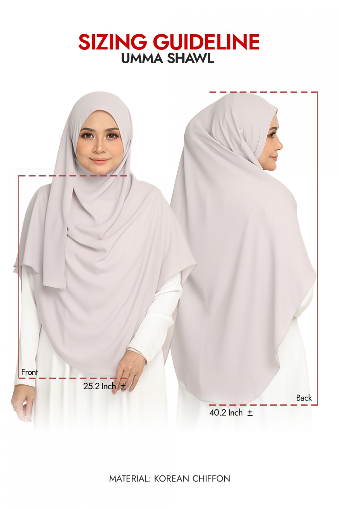 Umma Shawl Snow Pink