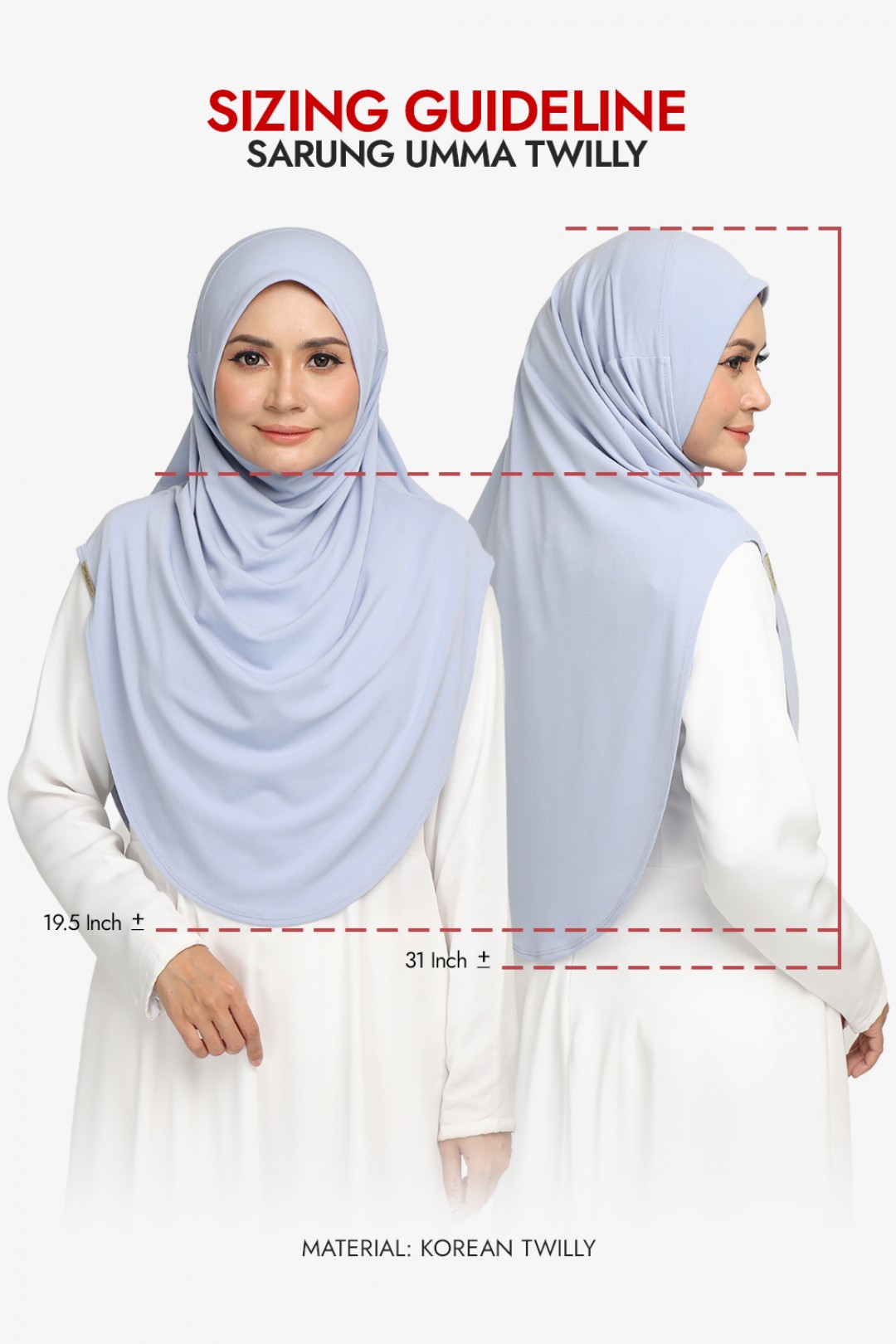 [AS-IS]- Umma Twilly Polar White