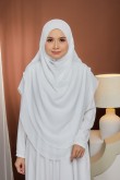 [AS-IS] - Umma 2-Layer Chiffon White