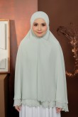 Mini Telekung Fatimah Pastel Green
