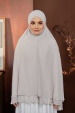 Mini Telekung Fatimah Pale Grey