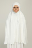 Mini Telekung SriSutra Honey White