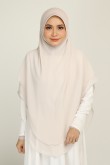 [AS-IS] Khimar 2-Layer Thurnee Cream