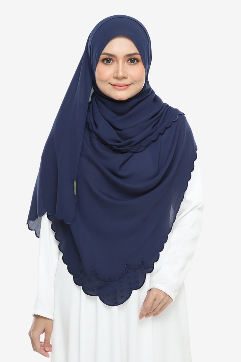 Shawl Sulam Pansy Ford Blue