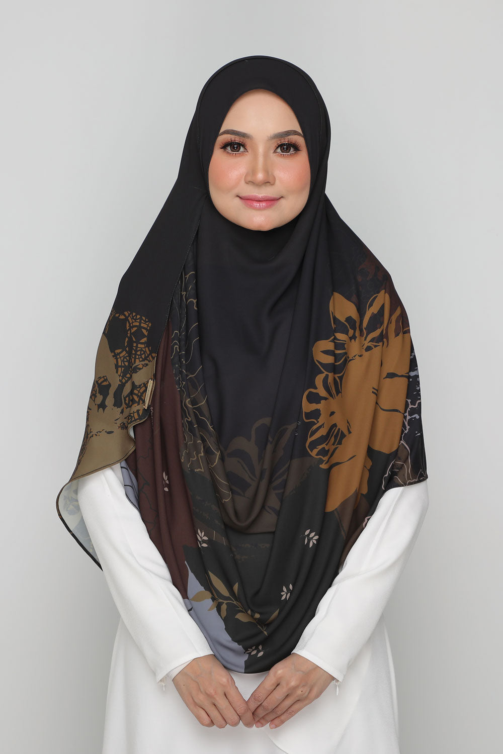 Long Shawl Amaze Titanium Black