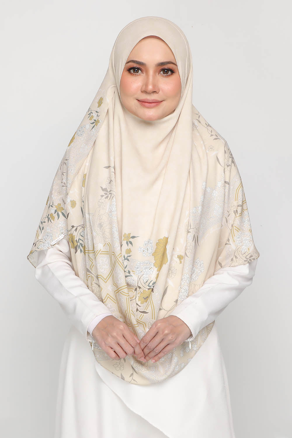 Long Shawl Raudah Yellow Amber