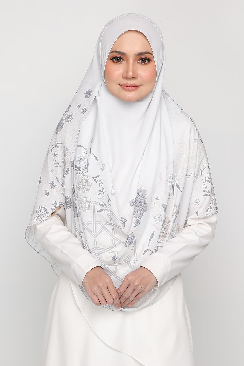 Long Shawl Raudah Grey Flint