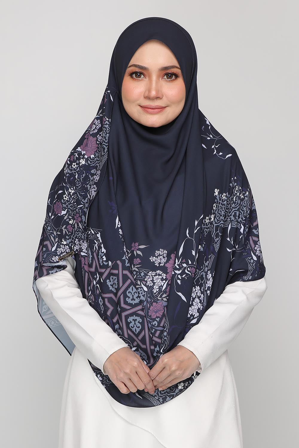 Long Shawl Raudah Purssian Blue