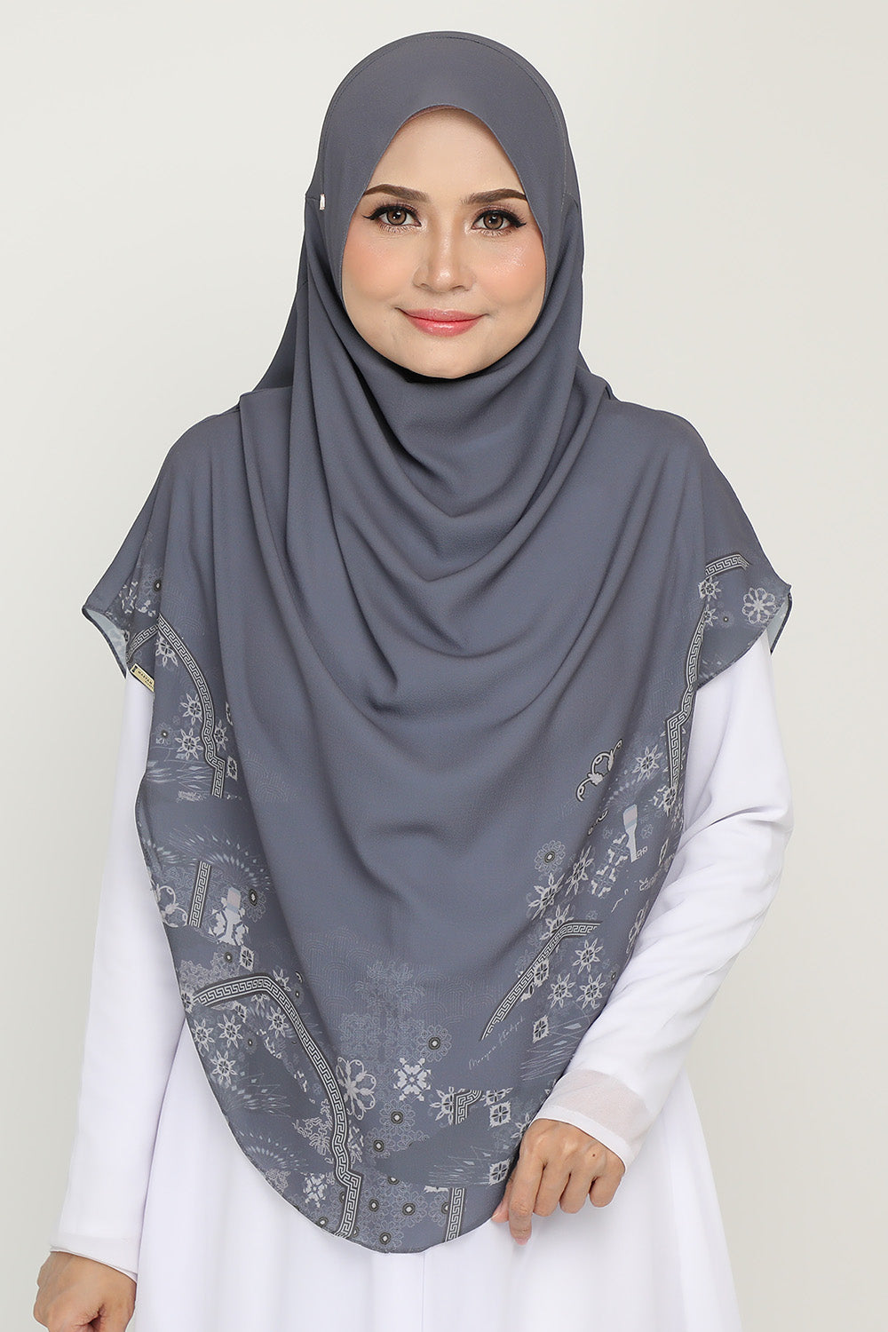 [MKB] Umma Printed Raudhah Cold Grey