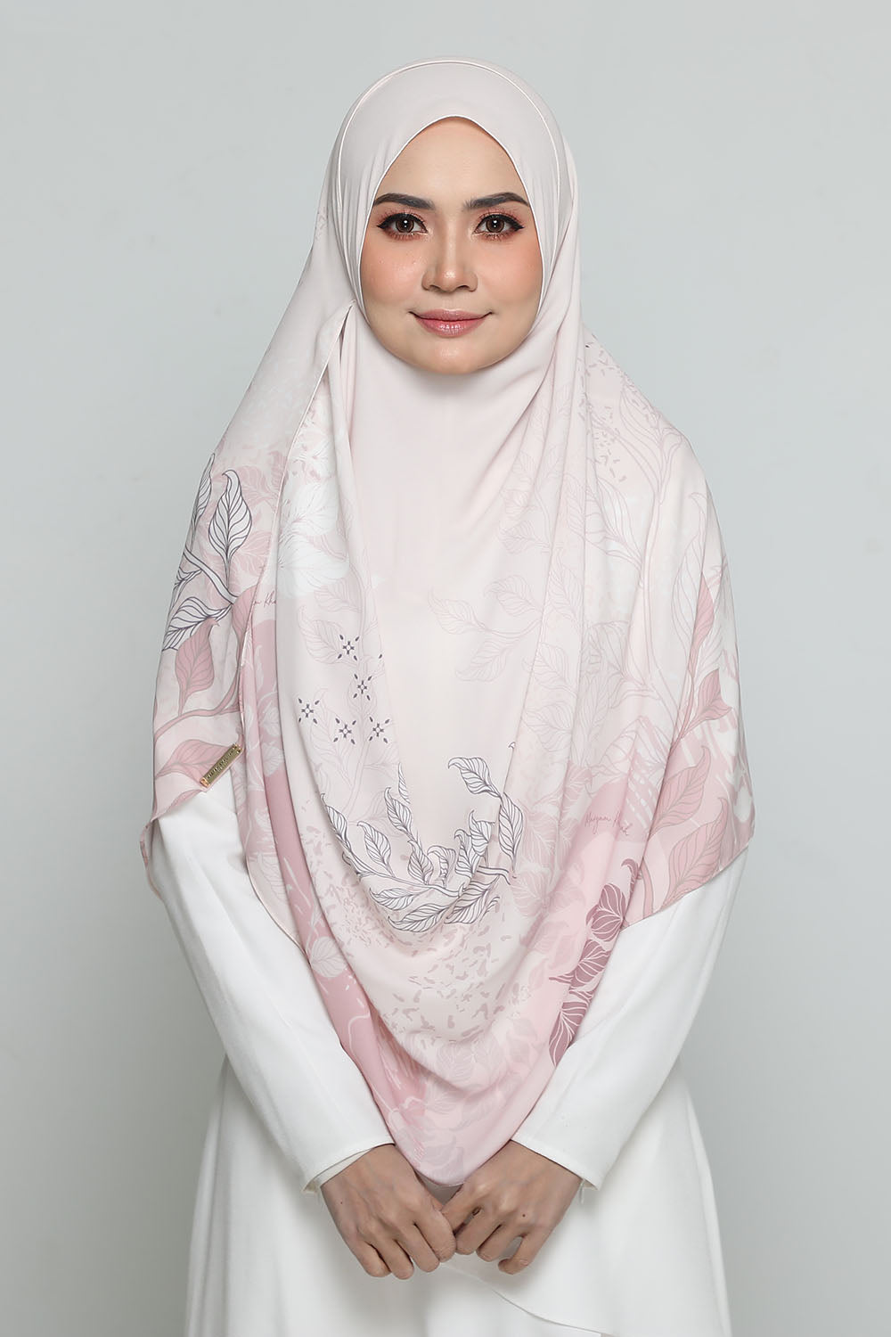 Long Shawl Cordate Tea Pink