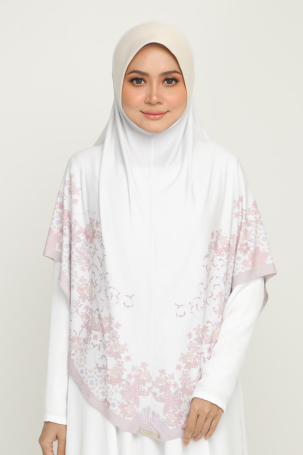 Sarung Printed Khamsiyyah Creamy Pink