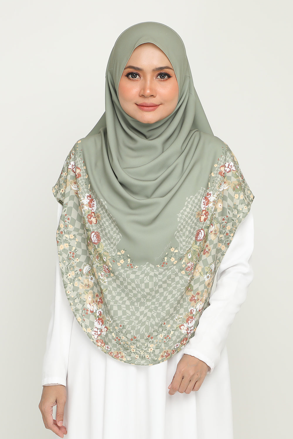 Sarung Umma Printed Sepora Greenish Cream (R)