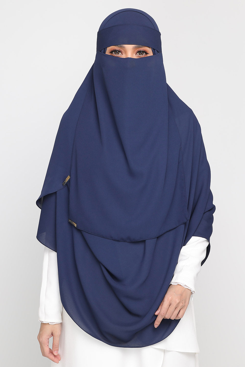 Instant Niqab Denim Blue