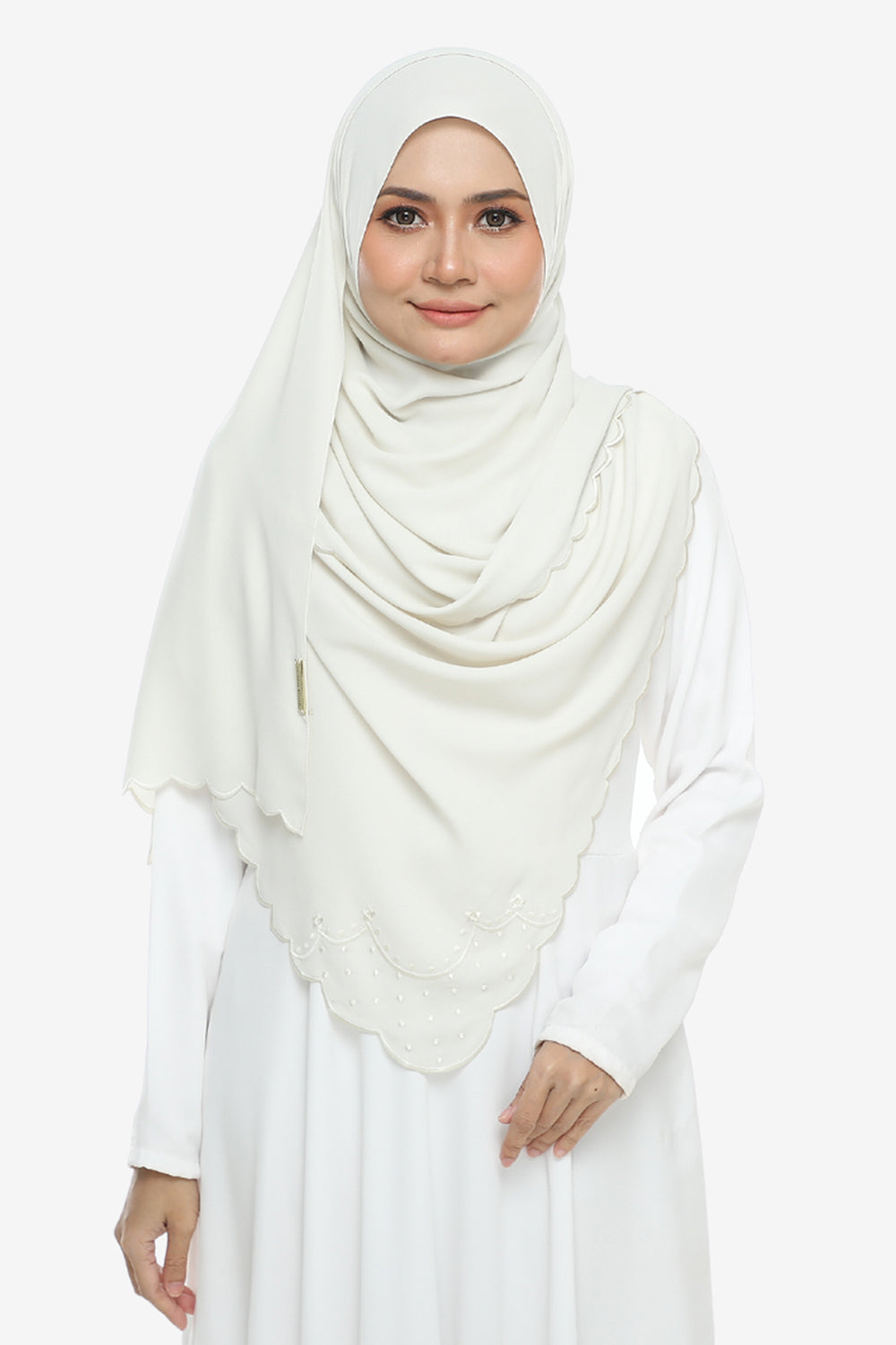 As-Is Shawl Sulam Pansy Cream Cheese