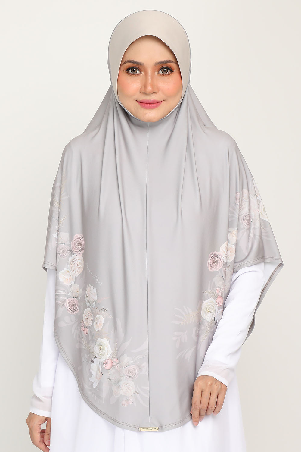 Sarung Printed Zahra Pearl Silver