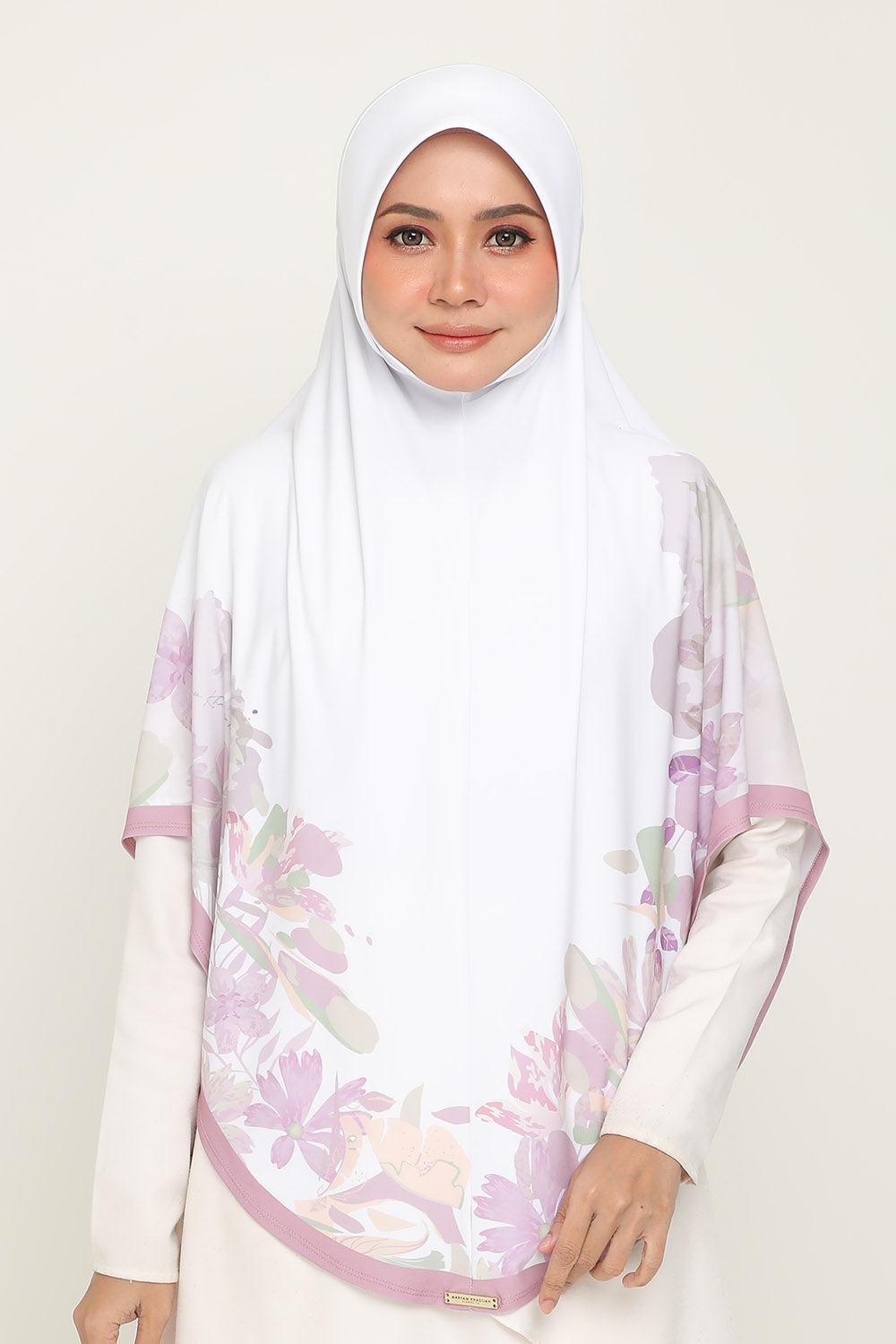 Sarung Printed Noursiyyah Pinky White