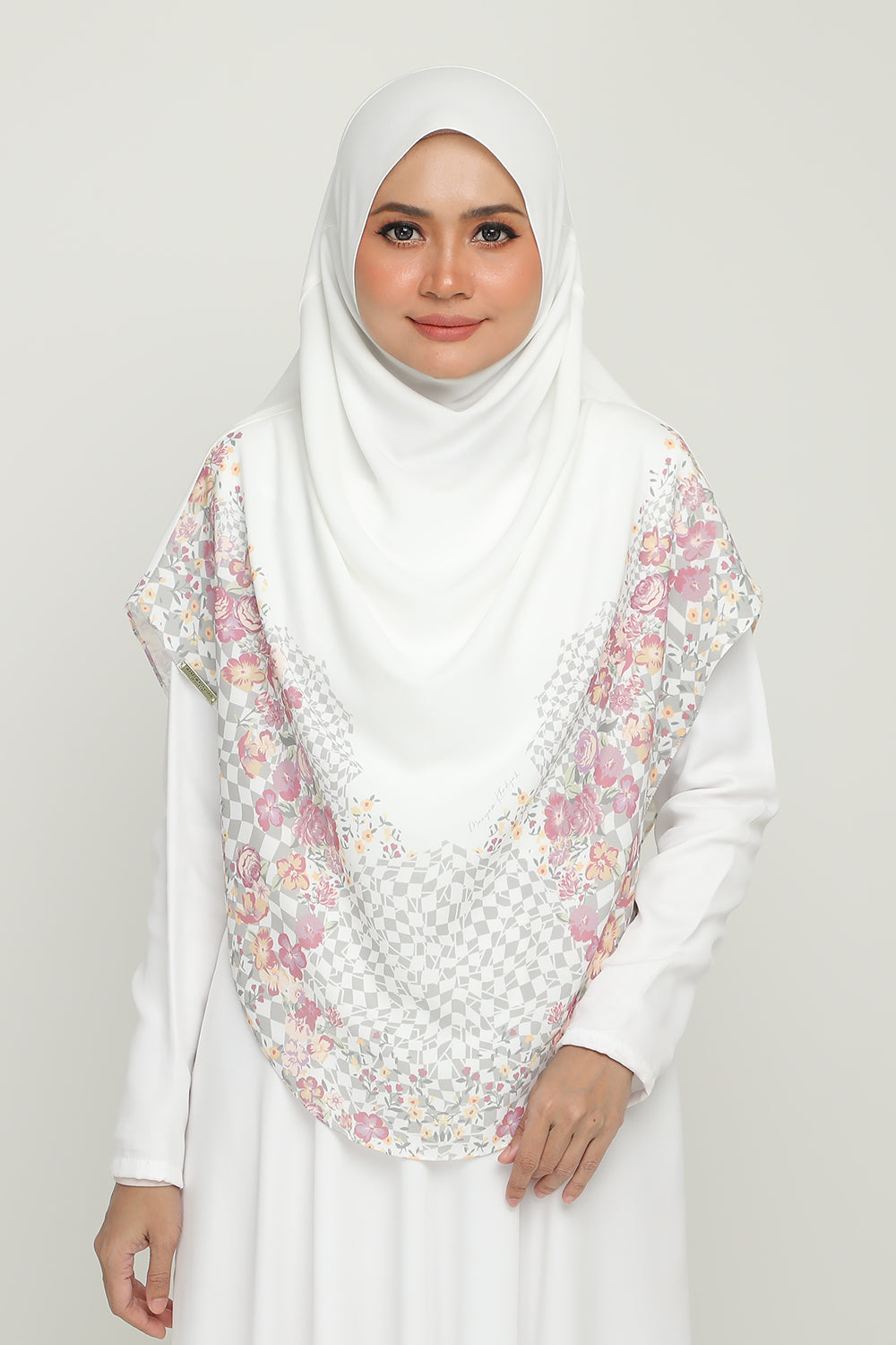 As-Is Sarung Umma Printed Sepora Rosy White