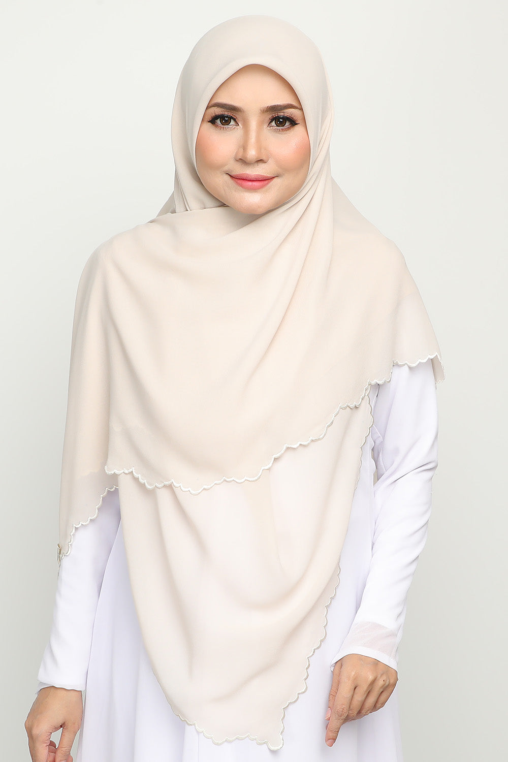 Bawal Sulam Soft Ivory