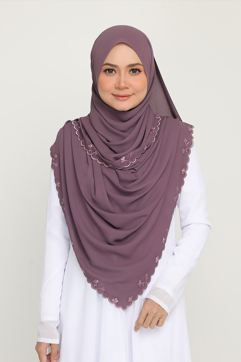 Shawl Sulam Graphite Purple