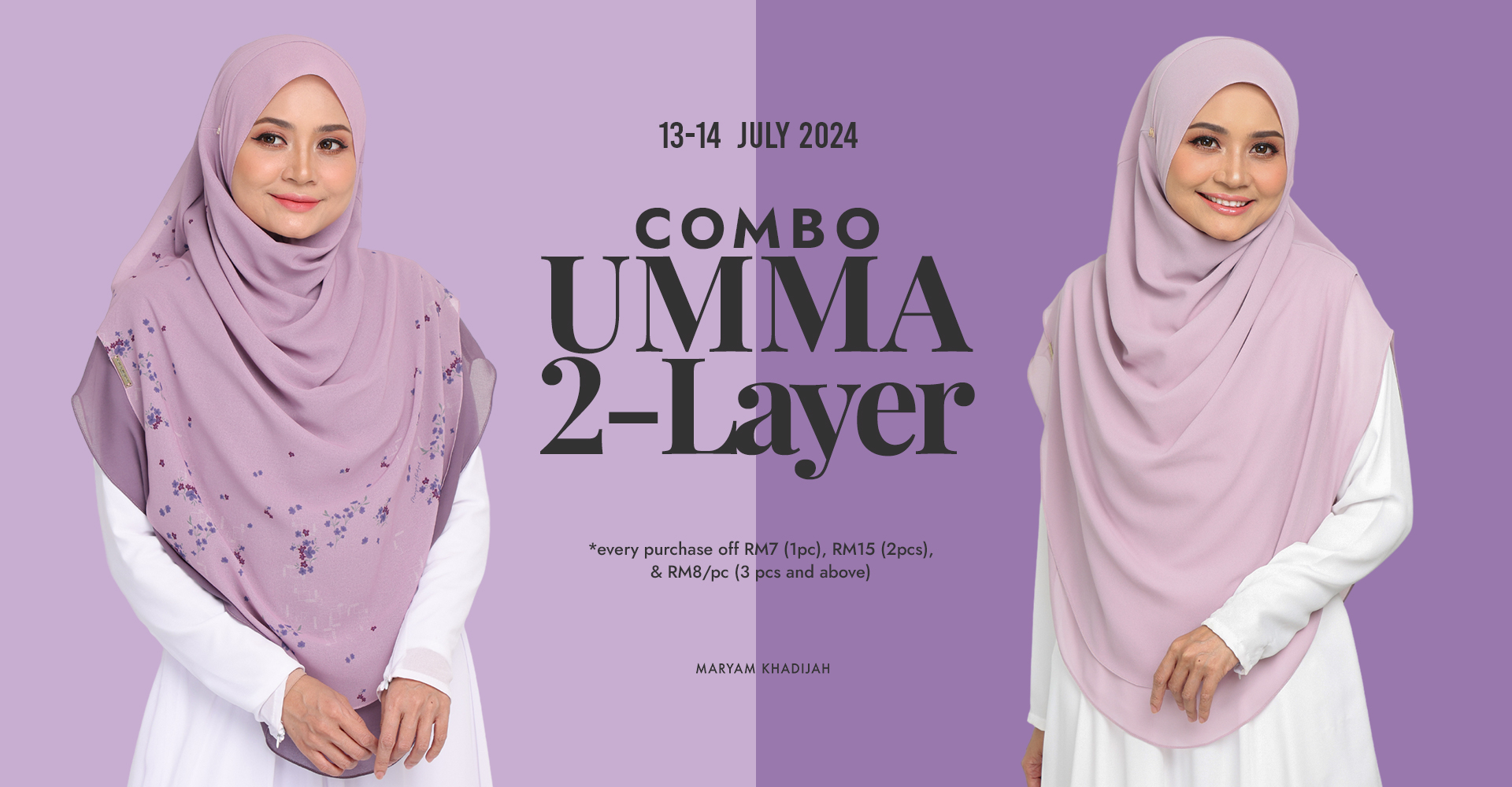 MaryamKhadijah Inspirasi Tudung Labuh