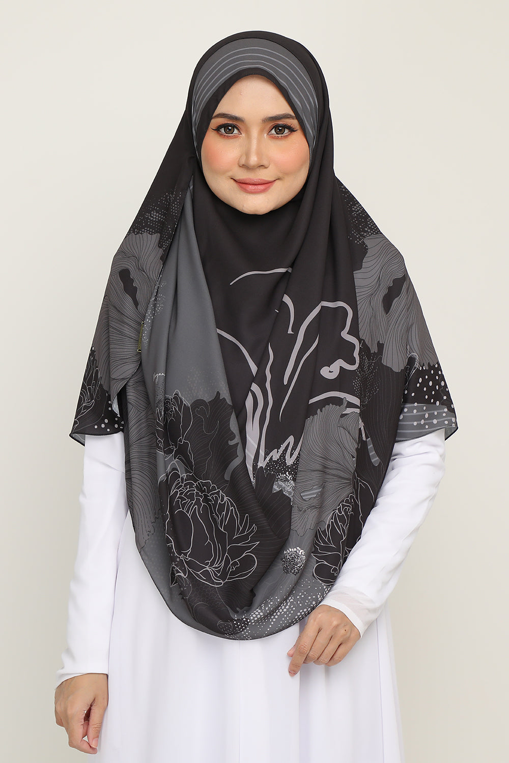 Instant Printed Arwana Black Rose