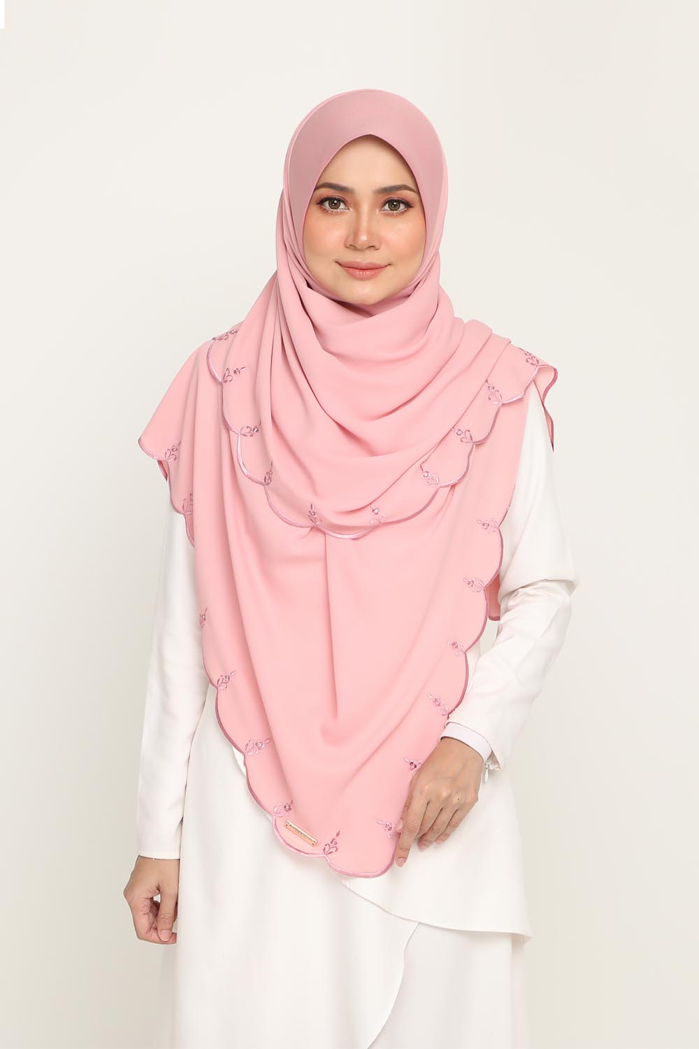 Instant Bawal Sulam Valentine Rose